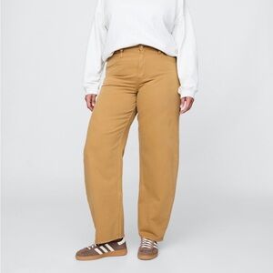 Gap High Rise Barrel Jeans Riverbed Brown Size 31 /12s